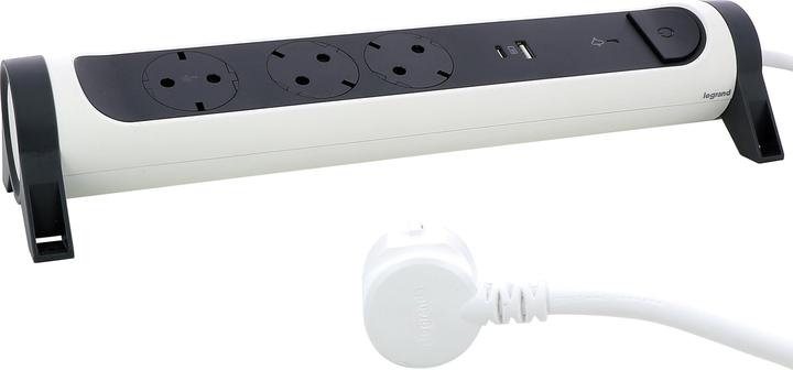 Produktbild Legrand Drehbare Steckdosenleiste, 3-fach Steckdose (3 x, CEE 7/5, 1.50 m)