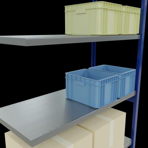 Actual product image Schulte Lagertechnik MULTIplus250 boltless add-on bay system with length bolts