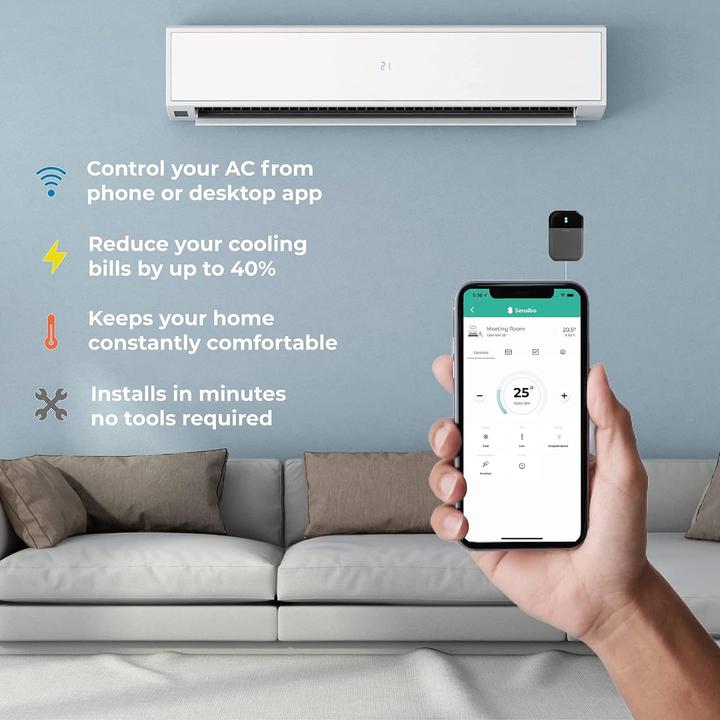 Actual product image Sensibo Sky air conditioner remote control, grey/black