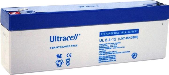 Actual product image Ultracell UL2.4-12 Blei-Akku 12 Volt 2,4 Ah, Faston 187, 4,8mm (12 V, 2.40 Ah)