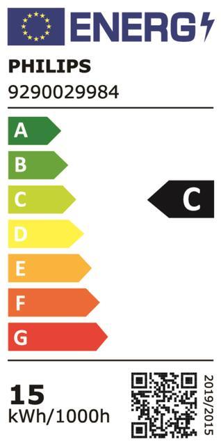 Energy Label Philips LED tube (G13, 14.70 W, 2500 lm, 1 x, C)