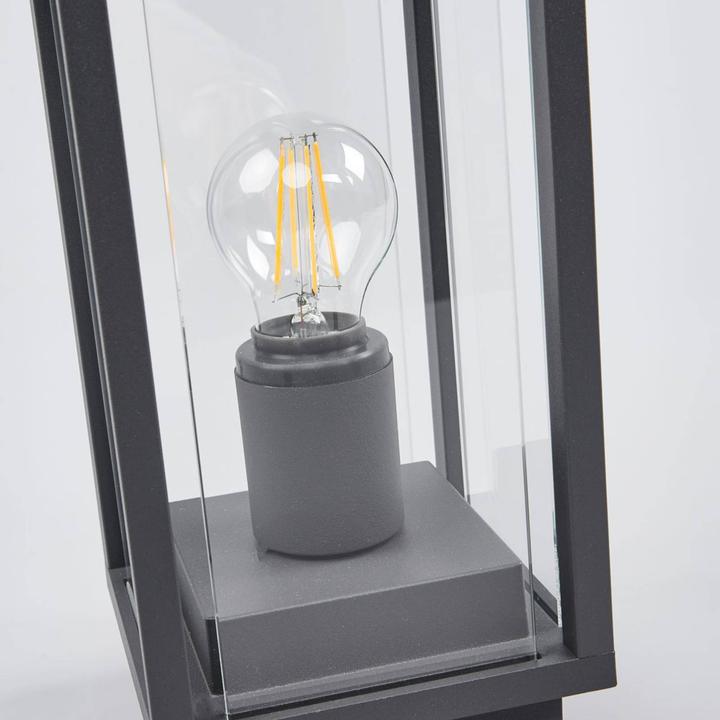 Produktbild Lucande Annalea Aussen Garten Leuchte H35 Dark Grey/Clear (E27, IP54)