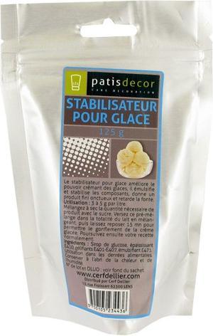 Image du produit Patisdécor Stabilisateur pour crèmes glacées et sorbets (125 g)