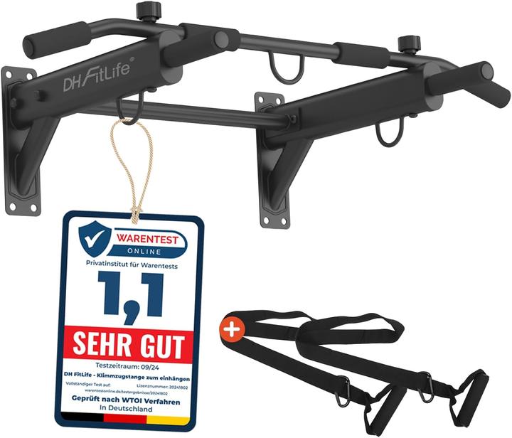 DH FitLife Klimmzugstange für Wandmontage