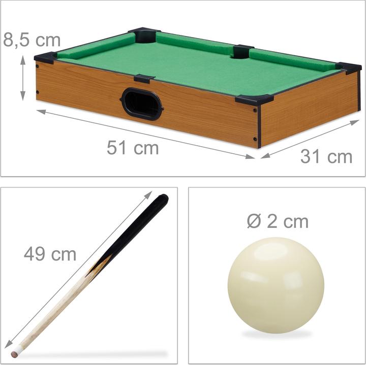 Produktbild Relaxdays Tischbillard