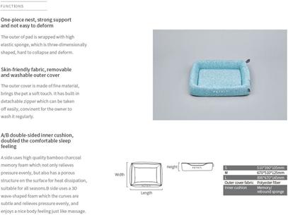 Actual product image Petkit Deep Sleep All Season Pet Bed M Žalias (Dog)