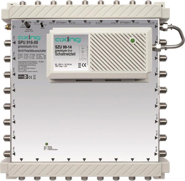 Image du produit Axing SPU910-16, DiSEqC multi-commutateur 9/16