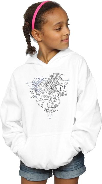 Image du produit - Sweat à capuche THESTRAL LINE ART - Fille (140, 146)