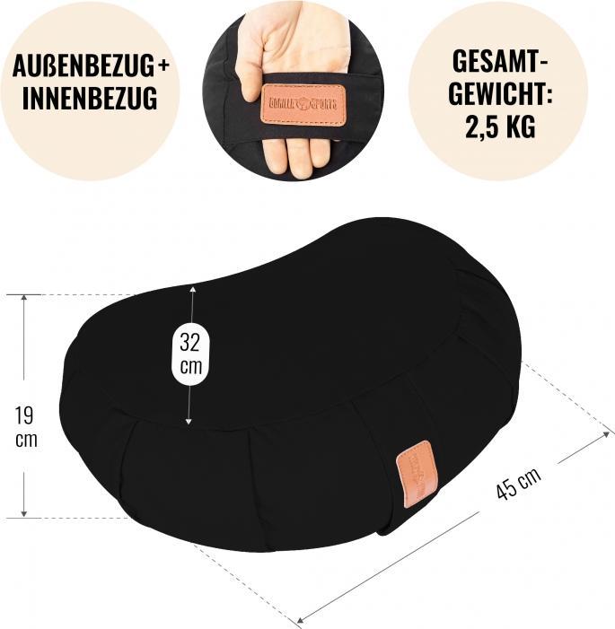 Actual product image Gorilla Sports Yoga crescent pillow (19 cm)