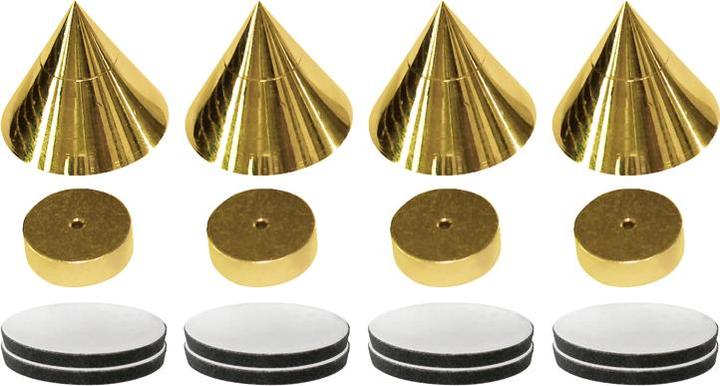 Actual product image Dynavox SubWattAbsorber set of 4 brass (Screen protective film)