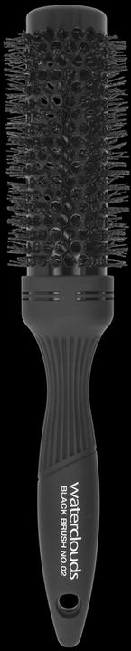 Actual product image Waterclouds Black Brush 02 Round metal 35mm