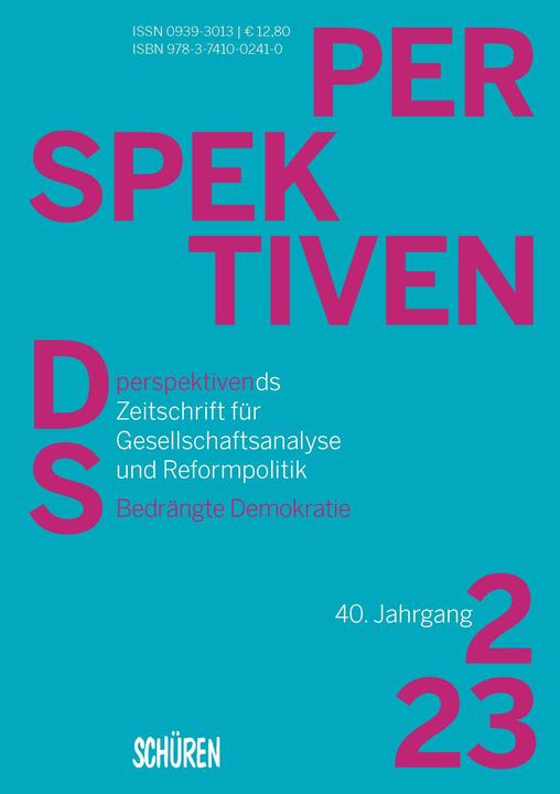 Produktbild Bedrängte Demokratie (Deutsch, Richard Saage, Leo Kissler, Hermann Adam, Klaus-Jürgen Scherer, Hochschulinitiative Demokratischer Sozialismus (HDS), Nils Diederich, 2024)