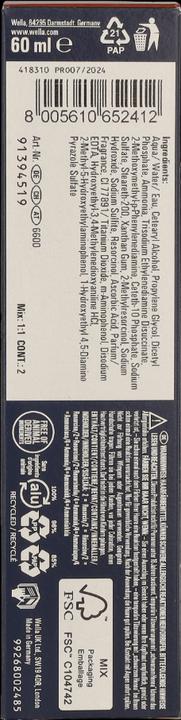 Nutritional values and ingredients Wella Koleston Deep Browns (7/77 medium blonde brown intensive)
