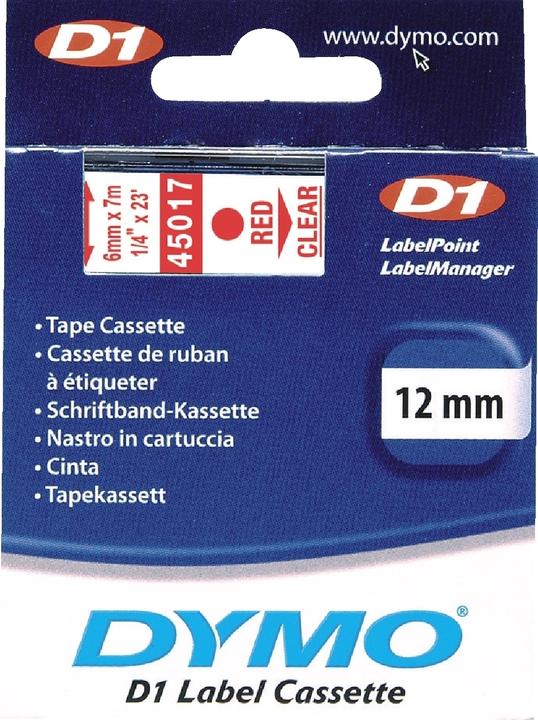 Produktbild Dymo S0720520 Standardband (1.20 cm, Rot)
