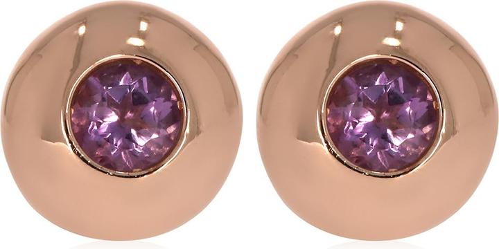 Immagine prodotto Xen Orecchini con ametista rosa di circa 0,60 ct. placcati in oro rosa (Argento 925)