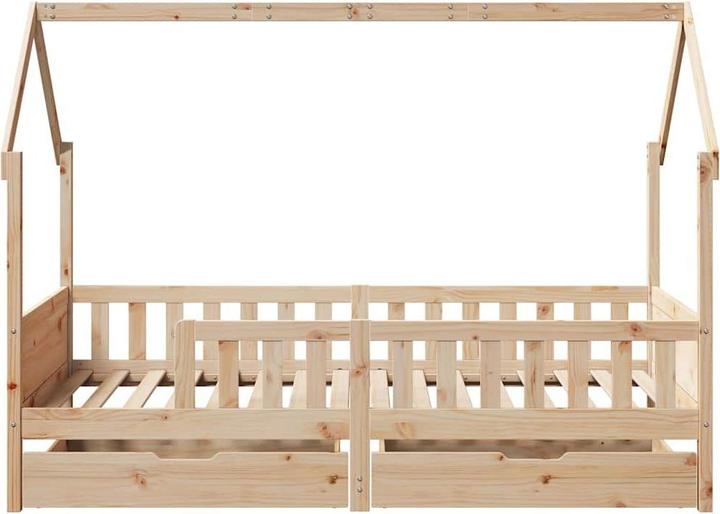 Actual product image VidaXL Cot with drawers (90 x 200 cm)