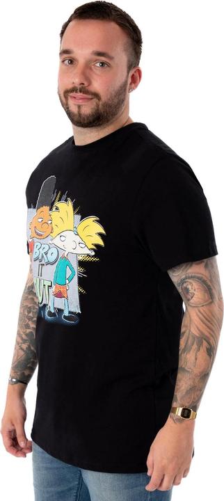 Immagine prodotto Hey Arnold! Bro It Out Maglietta Maniche Corte Uomo (L)