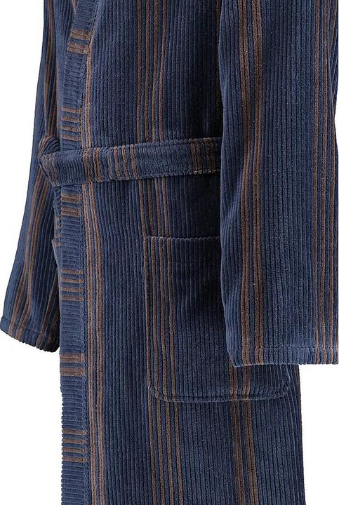 Produktbild Cawö Herren Bademantel Blau/Braun (52)