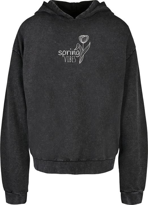 Immagine prodotto Merchcode Primavera - Felpa con cappuccio con lavaggio acido Vibes - 117567 (S)