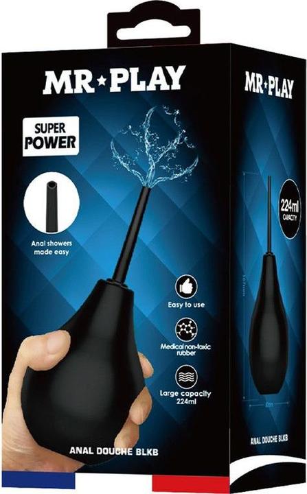 Actual product image Mr. Play Mr Play - Pear Anal Shower Blkb Black