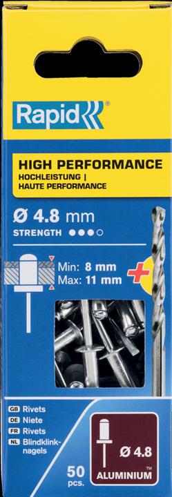 Actual product image Rapid Universal blind rivet Ø 4.8 x 14 mm