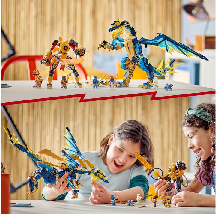 Actual product image LEGO Imperial Mech Duel against the Elemental Dragon (71796, LEGO Ninjago)