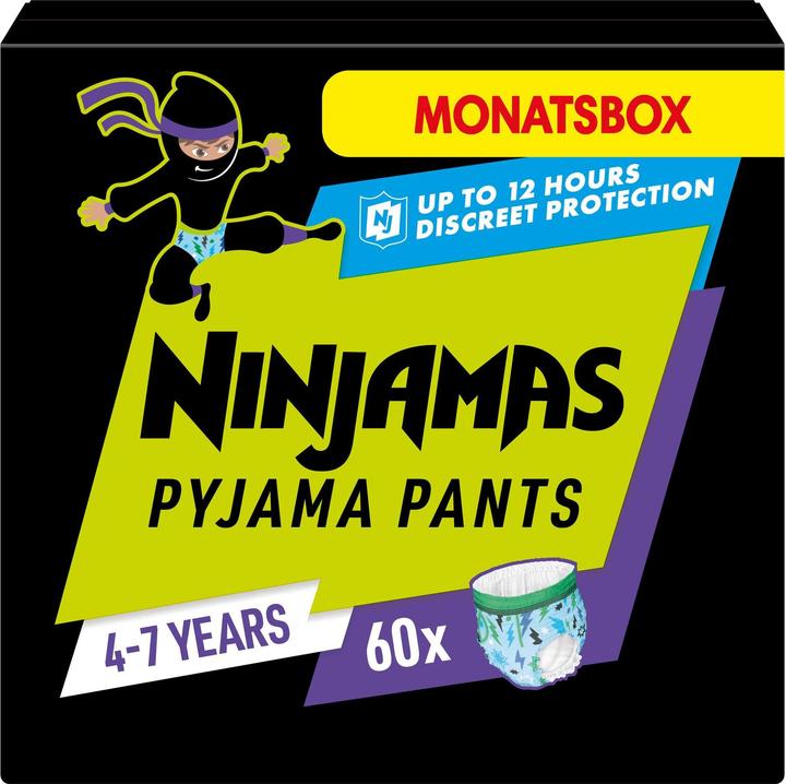Pampers Ninjamas (Taille M, Pack mensuel, 60 pièce(s))