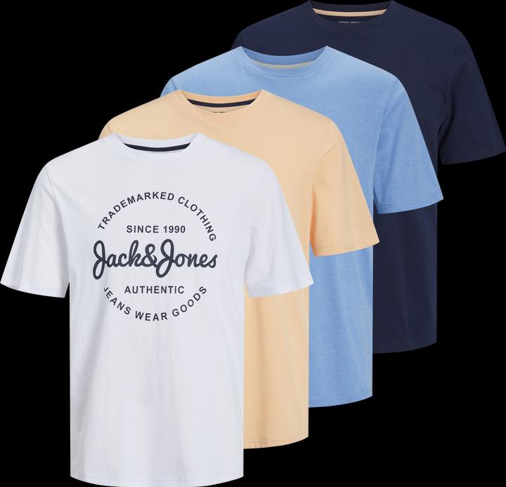 Actual product image Jack & Jones Jjforest Tee Ss Crew Neck 5pk Mp Pls (3XL)