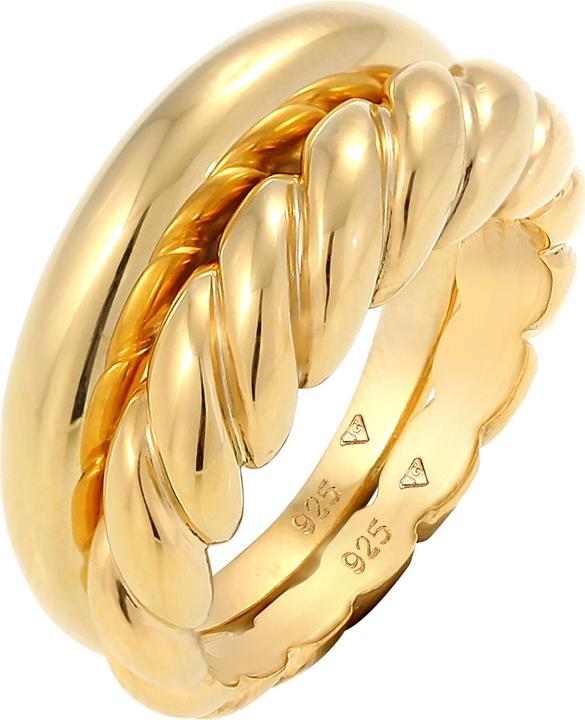 Actual product image Elli 2er Set Twisted Look (56, 925 Silver)