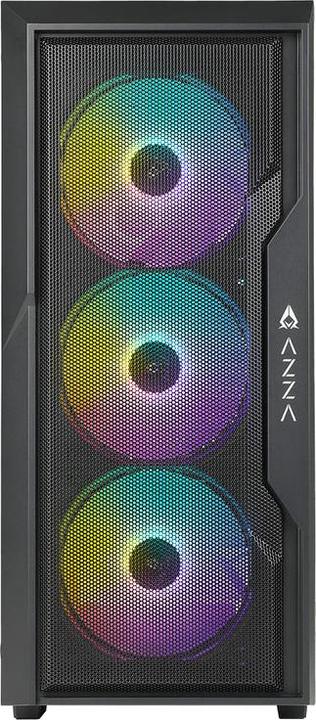 Image du produit Azza Boitier Moyen Tour ATX Fighter RGB avec panneau vitré (Noir) (mATX, ITX, ATX)
