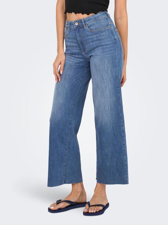 Immagine prodotto Only ONLANN-MADISON Hohe Taille Verkürzt Jeans Jeans mit weitem Bein (32)