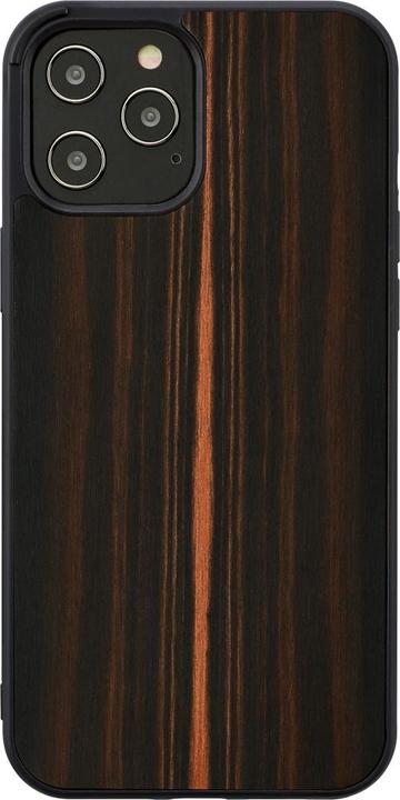 Immagine prodotto Man.Wand Custodia &WOOD per iPhone 12/12 Pro ebano juodas (Apple iPhone 12, Realme 12 Pro+)