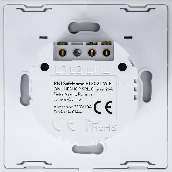 PNI Intelligenter Touch-Schalter SafeHome PT202L WiFi, 10 A, Steuerung über die Tuya Smart-Anwendung