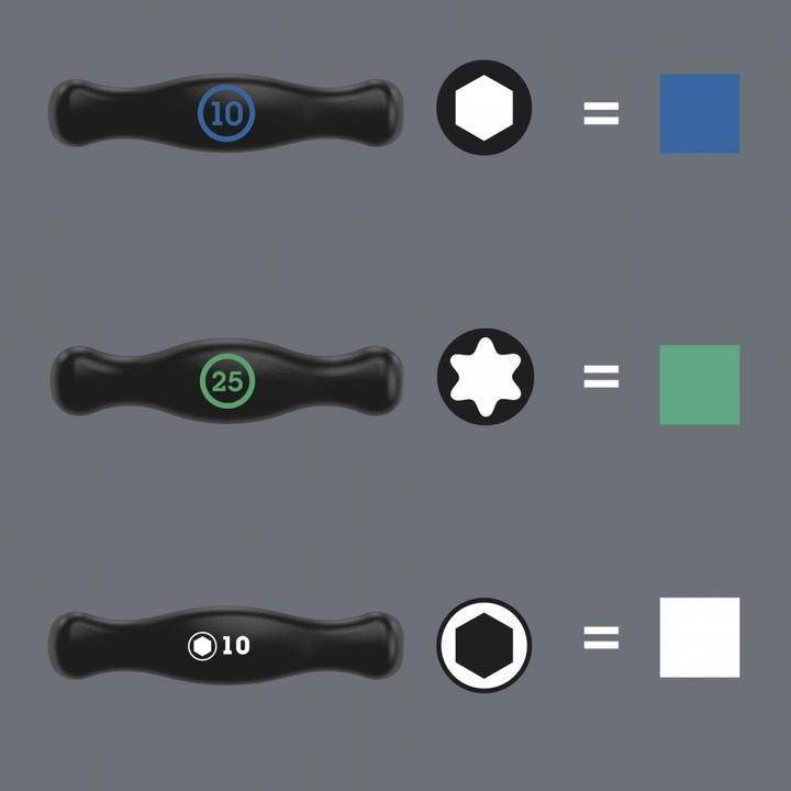 Actual product image Wera 454/7 HF Set 2 (hexagon)