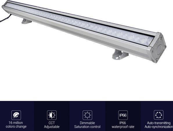 Milight Funk WiFi LED Wallwasher RGB+KW/WW 24W 100cm (1800 lm)