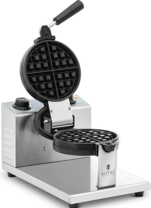Produktbild Royal Catering Waffeleisen rund Waffelmaschine Waffelautomat Profi-Waffeleisen 1200 W