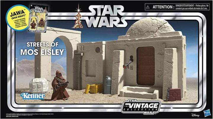 Produktbild Hasbro Star Wars Episode IV Vintage Collection Playset Streets of Mos Eisley mit Jawa Action Figure