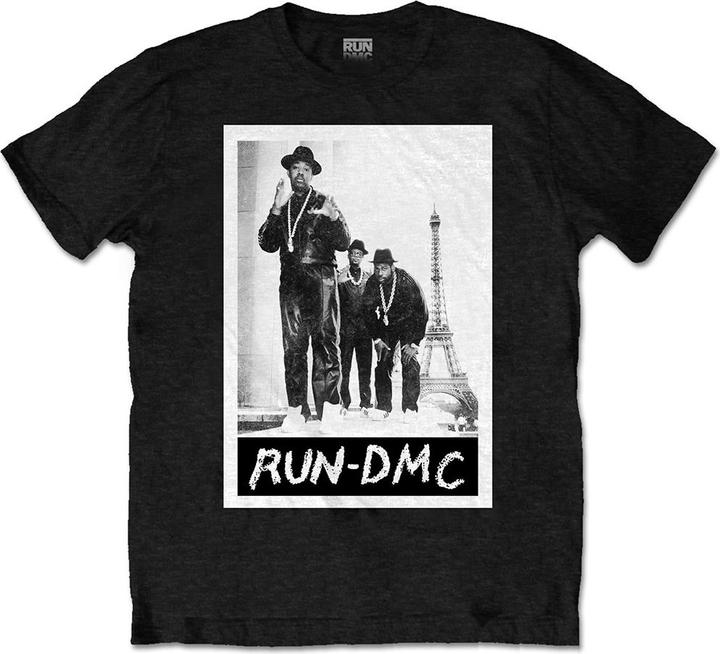 Run DMC TShirt Erwachsene Paris Photograph Baumwolle (XL)