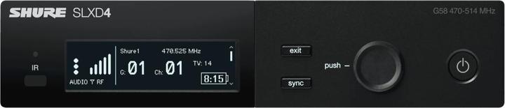 Productafbeelding Shure SLXD4E=-J53 - Odbiornik pojedynczy cyfrowy (562-606 MHz)