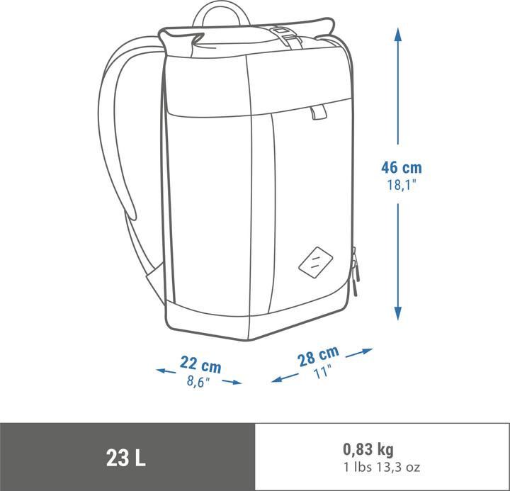 Immagine prodotto Quechua NH ESCAPE 500 ROLL (23 l)