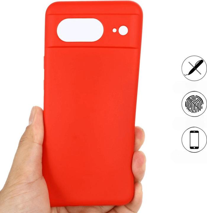 Produktbild Cover-Discount Google Pixel 8 - Silikon Gummi Hülle rot (Google Pixel 8)