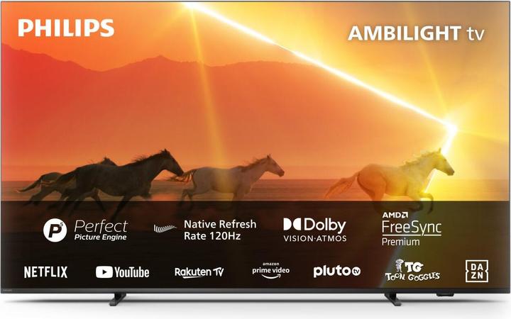 Produktbild Philips 55PML9008/12, 139,7 cm, 3840 x 2160 Pixels, LED, Smart TV, Wifi, Zwart (55", Mini-LED, 4K)