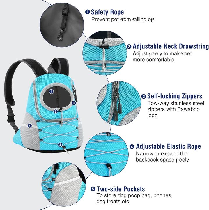Actual product image Pawaboo Hunderucksack (Dog, Breathable)