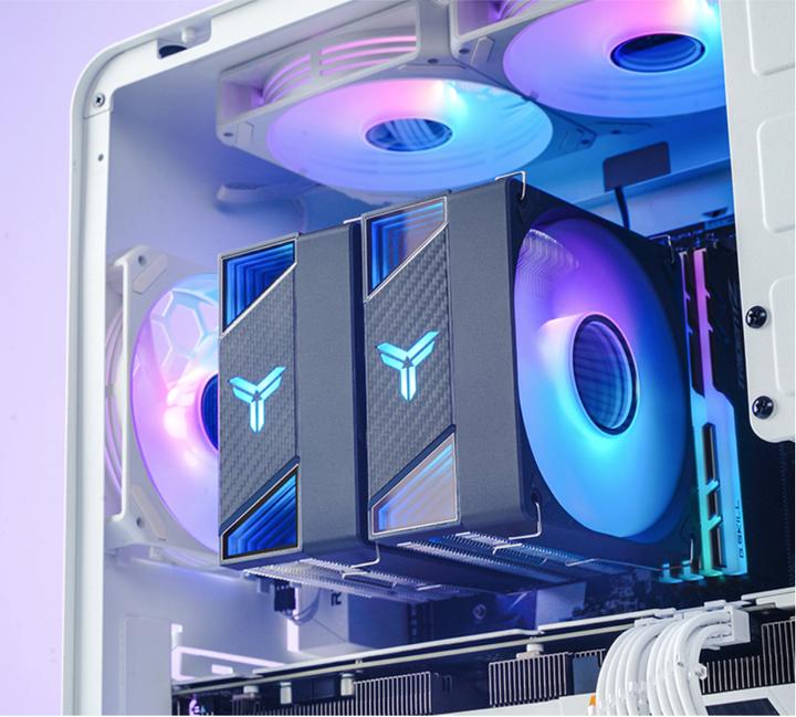 Actual product image Jonsbo CR-3000 CPU Cooler Dual Tower, ARGB - 2x 120 mm, black