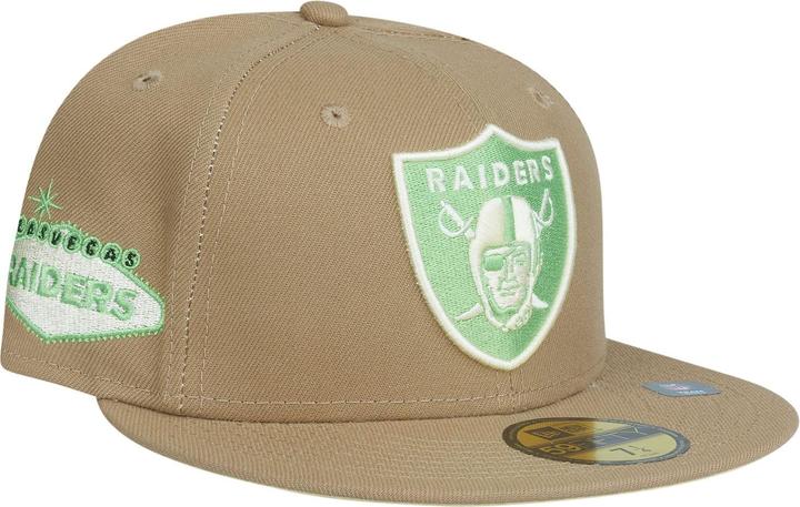 New Era 59Fifty Fitted Cap - Las Vegas Raiders khaki - 7 7/8 (7 7/8)