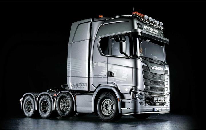 Image du produit Tamiya 1/14 RC Scania 8x4/4 Gun Metal (Kit)