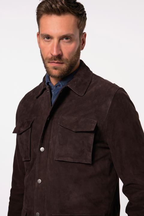 Produktbild JP1880 Leder-Fieldjacket, Leder, Ziegen-Veloursleder, viele Taschen (7XL)