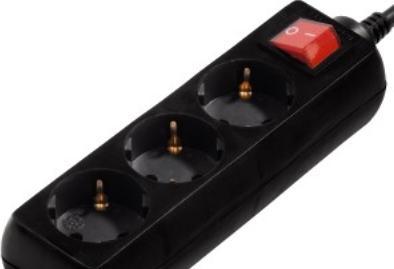 Actual product image Hama socket strip (3 x, CEE 7/3, 3 m)