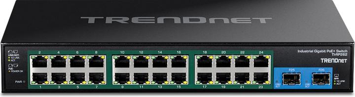 Produktbild Trendnet 26-Port Hardened Industrial Gigabit Poe Rackmount Switch (26 Ports)