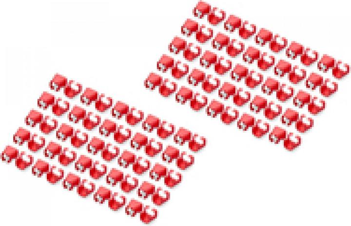 Digitus Farbclips für RJ45-Kabel Farbe Rot, 100 Stück Packung
